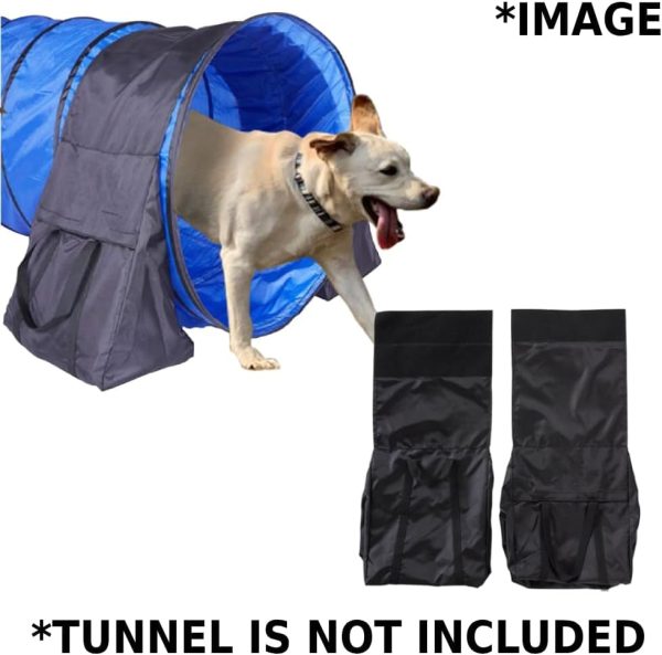 Japard Dog Agility Tunnel Sandbags Durable Polyester Indoor-6