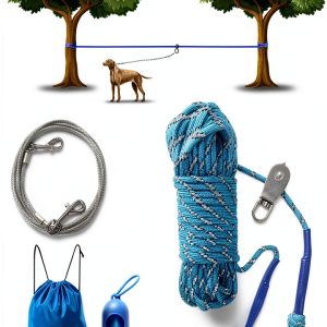 LURLEEZ Dog Run Cable Tangle Free Pulley Large Dogs-0