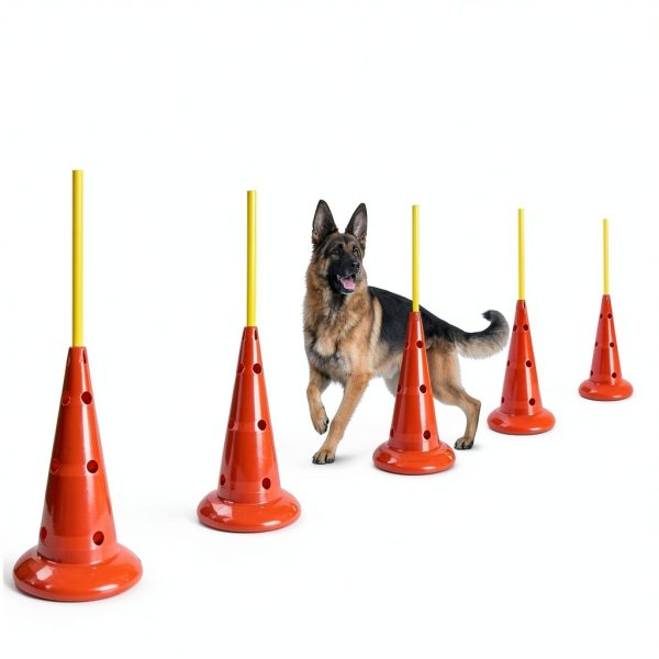 MDTMR Dog Agility Equipment Set Cones Rods Training-5