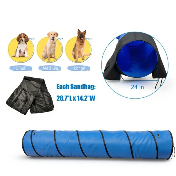 Bebegigi Dog Agility Tunnel Durable Polyester Indoor Outdoor-2