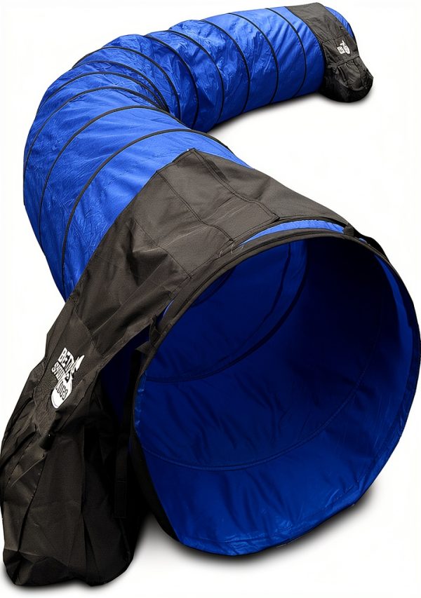 Hoffco Dog Agility Tunnel 16ft Sandbags Secure Training-2