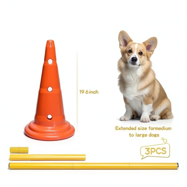 MDTMR Dog Agility Equipment Set Cones Rods Training-2
