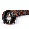 Hide N Side Pet Play Tunnel 4 Way Orange Black Durable-2