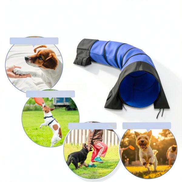 Bebegigi Dog Agility Tunnel Durable Polyester Indoor Outdoor-1