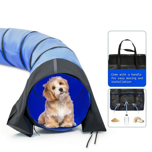 Bebegigi Dog Agility Tunnel Durable Polyester Indoor Outdoor-5