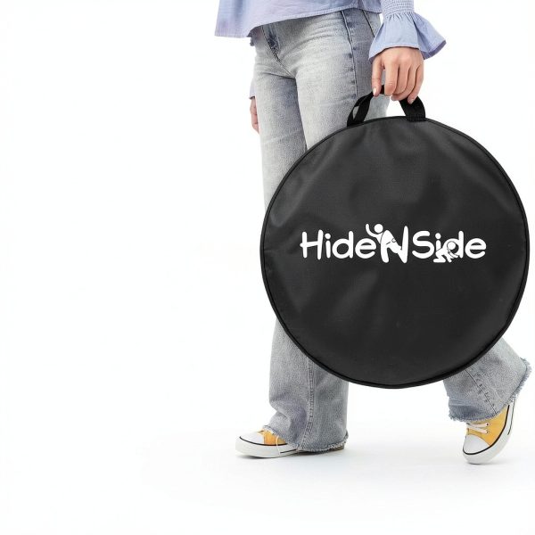 Hide N Side Pet Play Tunnel 4 Way Orange Black Durable-5