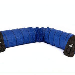 Hoffco Dog Agility Tunnel 16ft Sandbags Secure Training-0