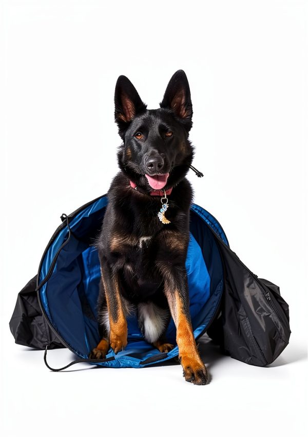 Hoffco Dog Agility Tunnel 16ft Sandbags Secure Training-1