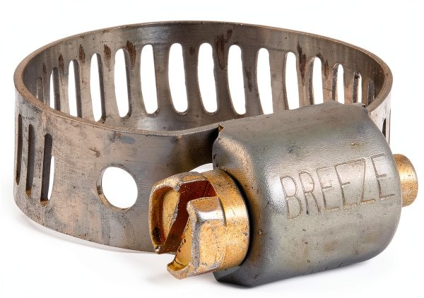 Breeze Stainless Steel Hose Clamp Worm-Drive SAE Size 6 Pack of 10-0