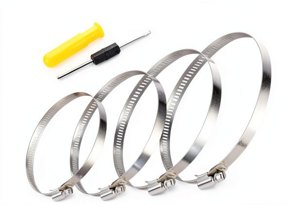 304 Stainless Steel Worm Gear Hose Clamps 20pcs Kit LAZIRO 44-108mm-7