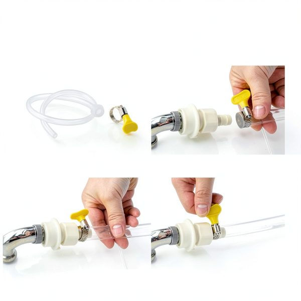 Key Hose Clamp Kit Quevaeco 36pcs Stainless Steel Butterfly Screw-4