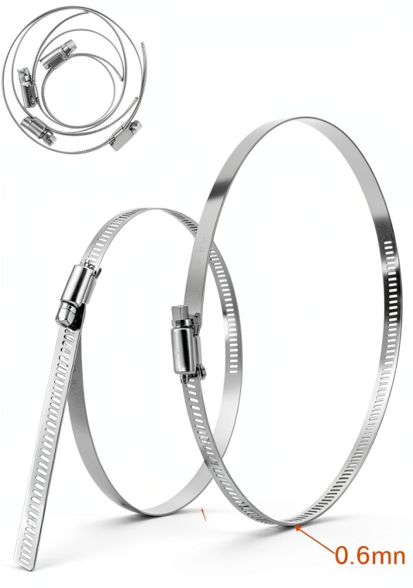 Metal Stainless Steel Pipe Clamps 4pcs 27.5in Adjustable by VIGORIA-2