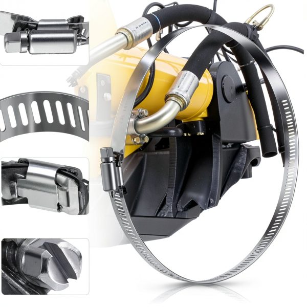 Metal Stainless Steel Pipe Clamps 4pcs 27.5in Adjustable by VIGORIA-3